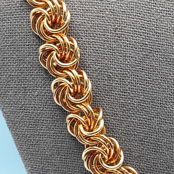 Vintage Edwin Pearl Gold Plated Chain Necklace, 24 Inches, 1980s - Picture 3 of 9